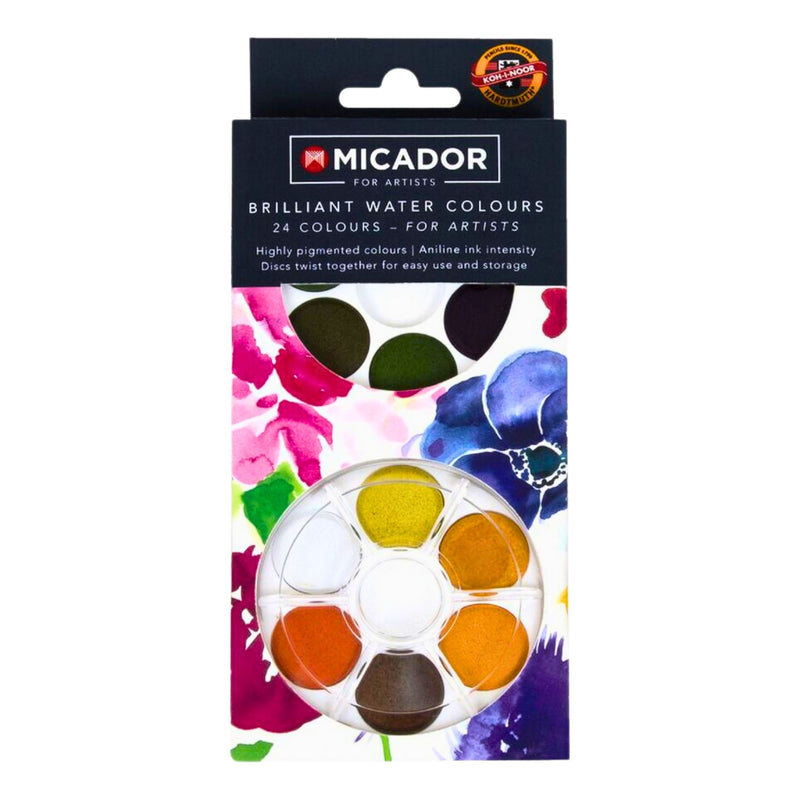 Micador for Artists Brilliant Watercolour Disc Set