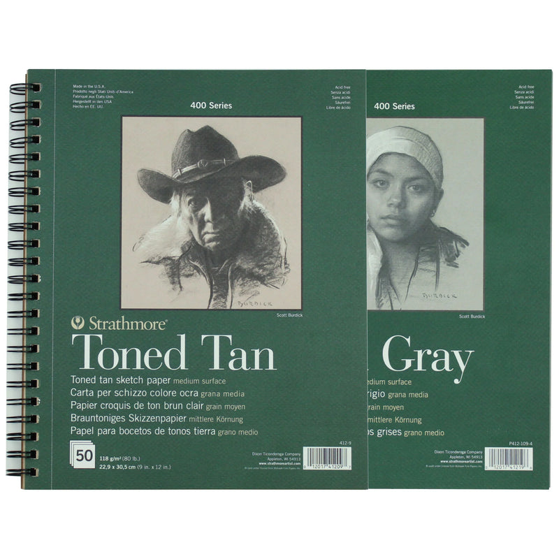 Strathmore 400 Series Toned Gray Mixed Media Softcover Art Journal 7.75x9.75