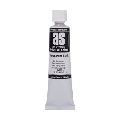 Art Spectrum Artists Oil Paint 40ml S1 TRANSPARENT BLACK