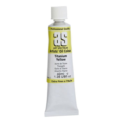 Art Spectrum Artists Oil Paint 40ml S2 TITANIUM YELLOW