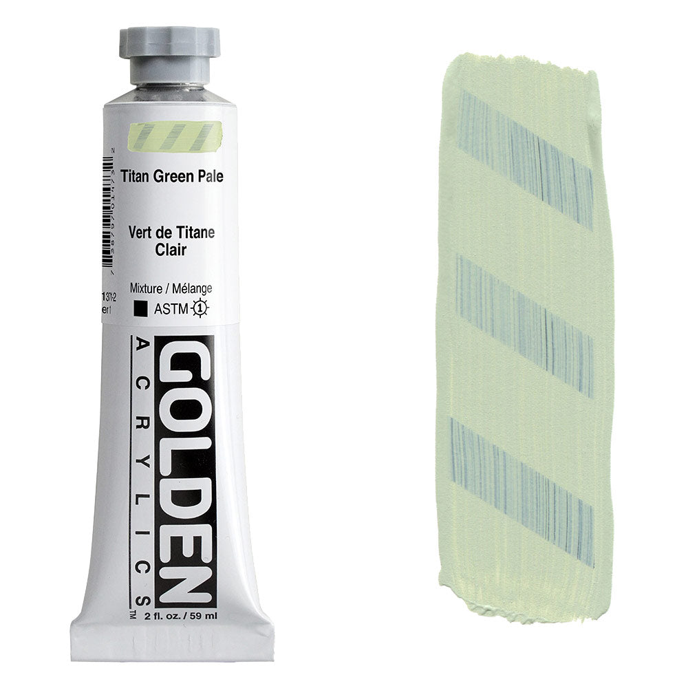 GOLDEN Heavy Body Acrylic 59ml S1 Titan Green Pale