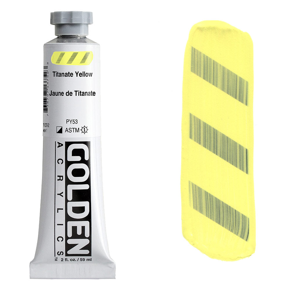 GOLDEN Heavy Body Acrylic 59ml S1 Titanate Yellow