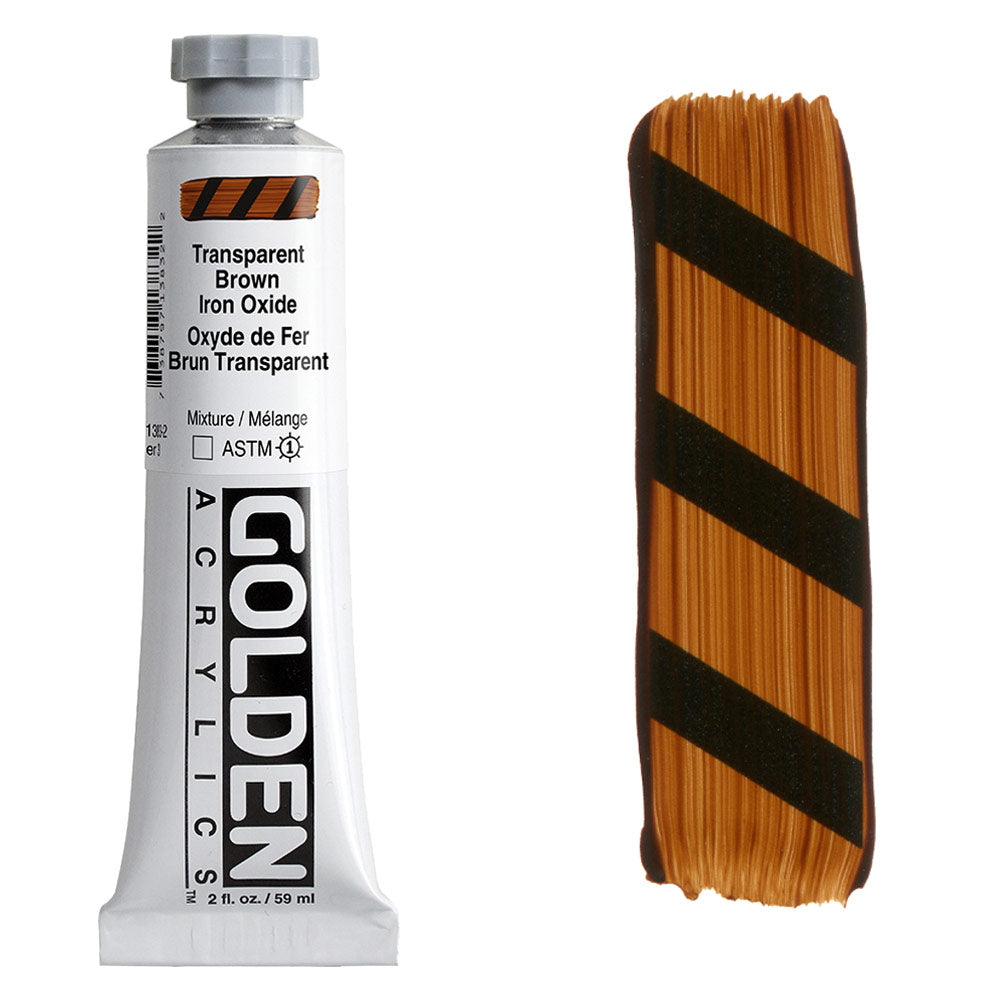 GOLDEN Heavy Body Acrylic 59ml S3 Trans Brown Iron Oxide
