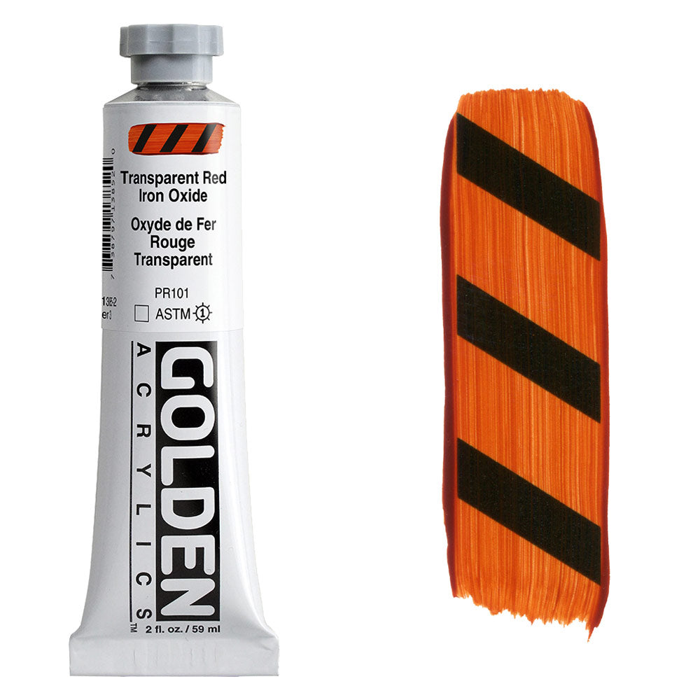 GOLDEN Heavy Body Acrylic 59ml S3 Trans Red Iron Oxide