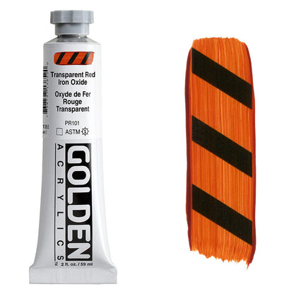 GOLDEN Heavy Body Acrylic 59ml S3 Trans Red Iron Oxide