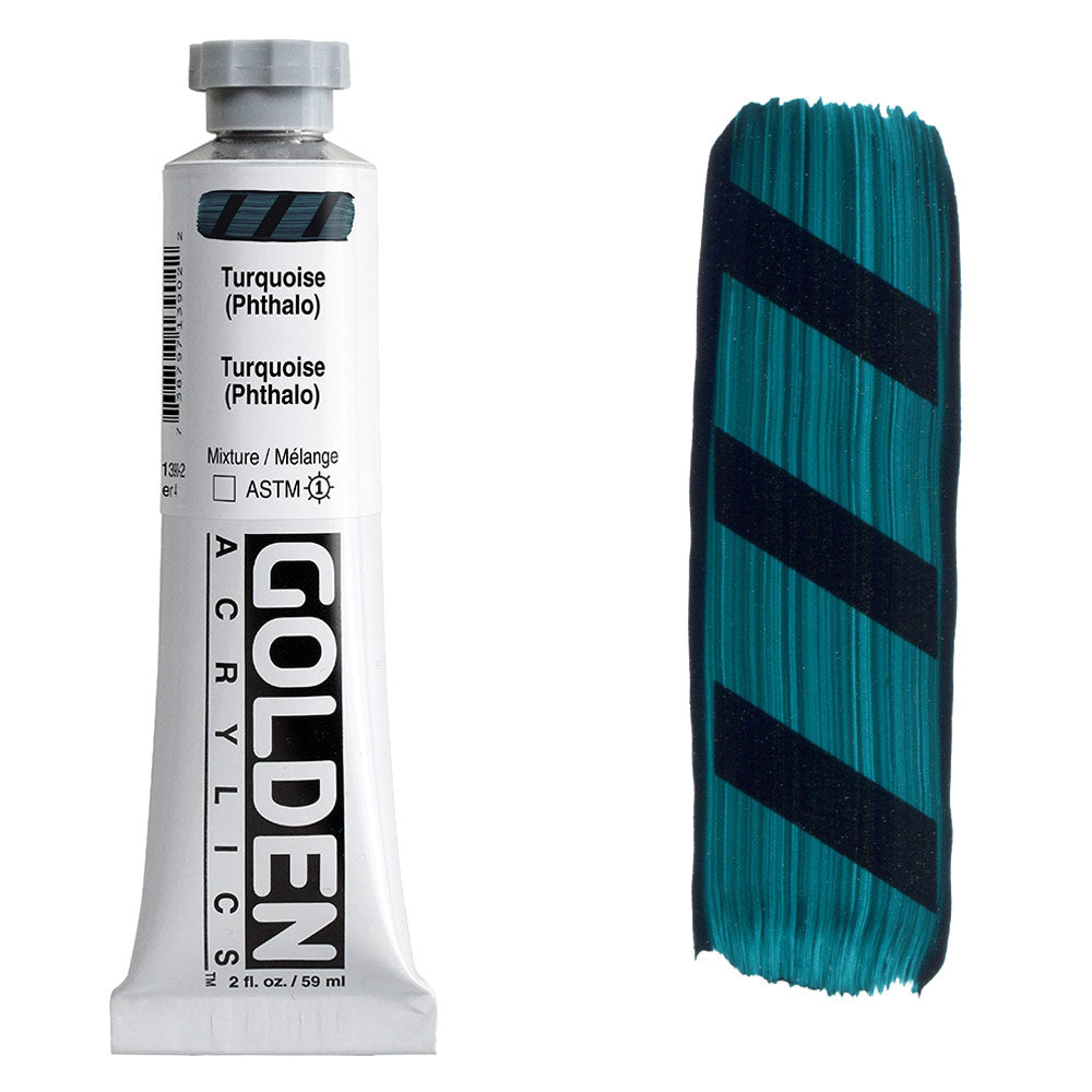 GOLDEN Heavy Body Acrylic 59ml S4 Turquoise - Phthalo