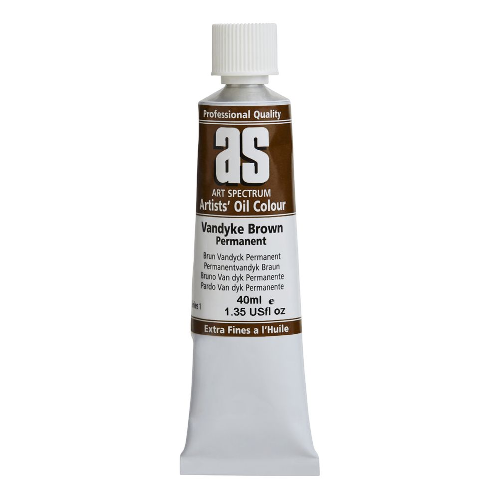 Art Spectrum Artists Oil Paint 40ml S1 PERMANENT VAN DYKE BROWN