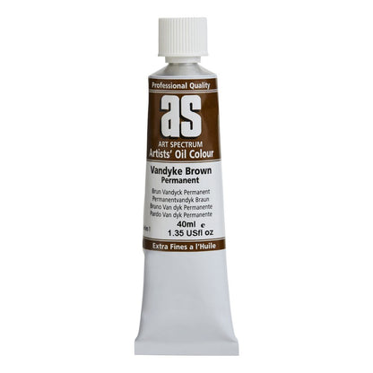 Art Spectrum Artists Oil Paint 40ml S1 PERMANENT VAN DYKE BROWN