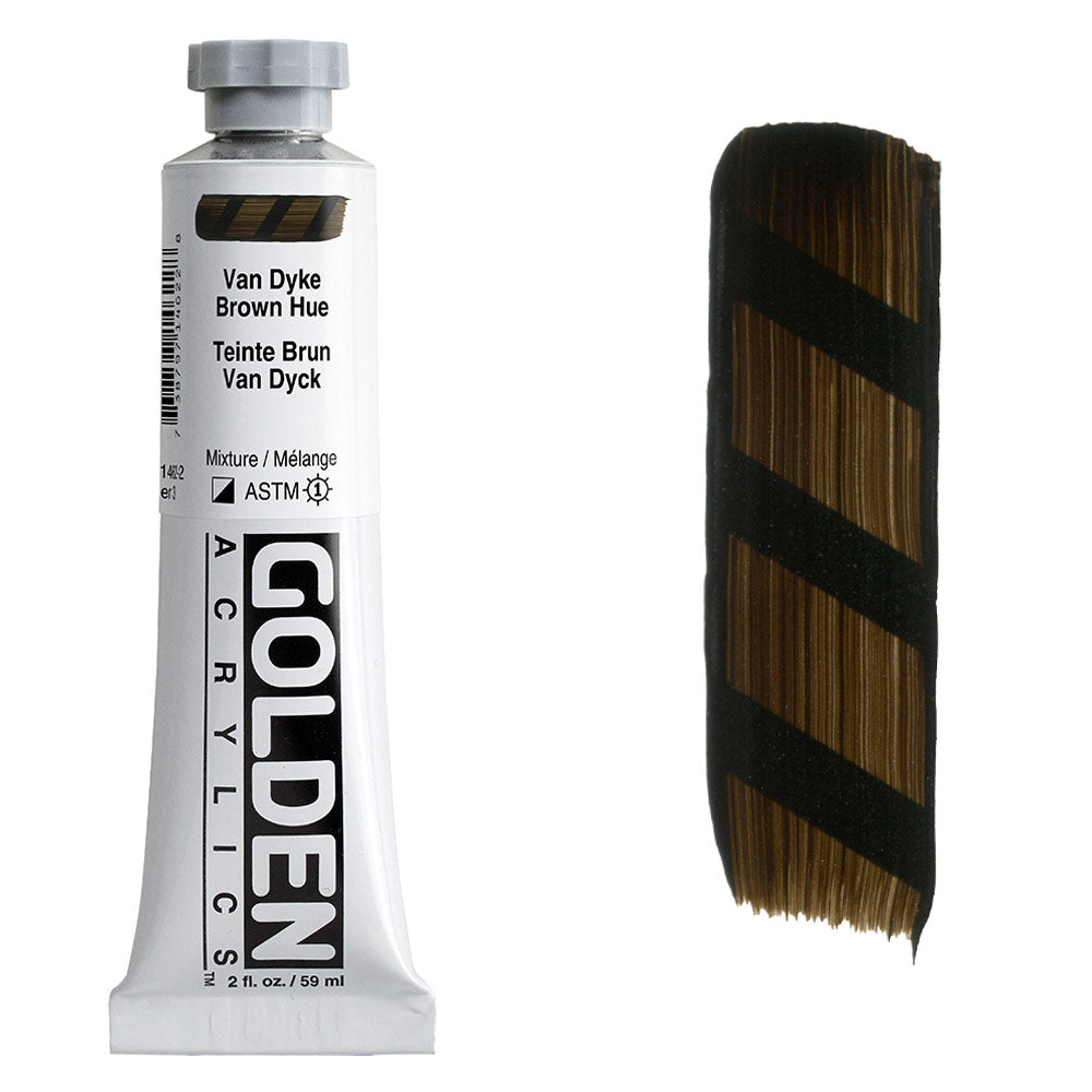 GOLDEN Heavy Body Acrylic 59ml S3 Van Dyke Brown Hue