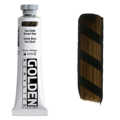GOLDEN Heavy Body Acrylic 59ml S3 Van Dyke Brown Hue