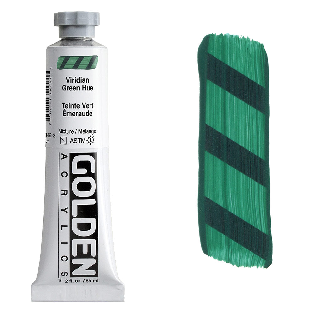 GOLDEN Heavy Body Acrylic 59ml S1 Viridian Green Hue
