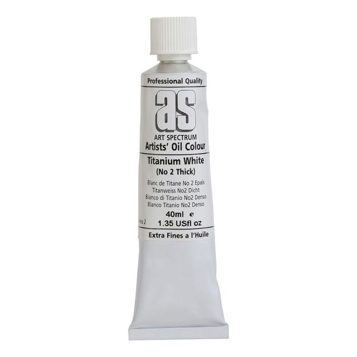 Art Spectrum Artists Oil Paint 40ml S2 TITANIUM WHITE NO.2
