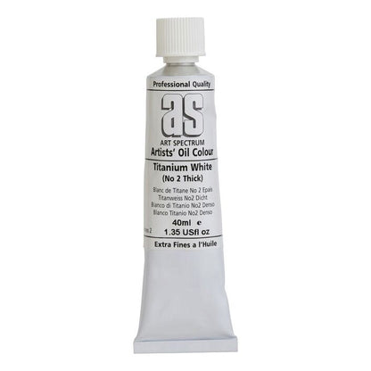 Art Spectrum Artists Oil Paint 40ml S2 TITANIUM WHITE NO.2