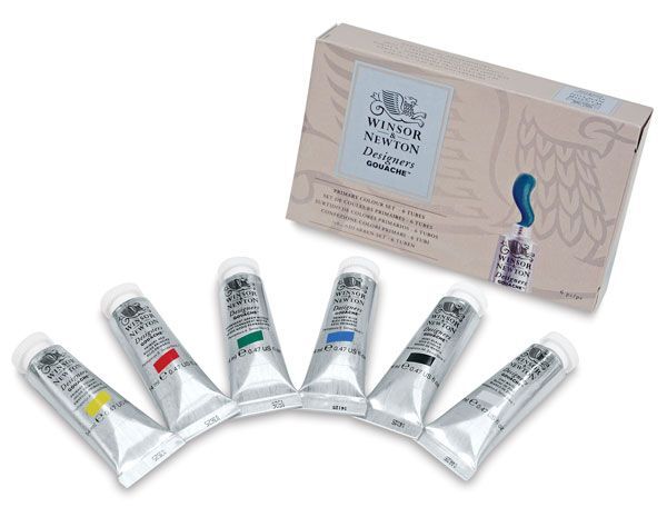 Winsor and Newton Designers Gouache - Primary Colour Set of 6