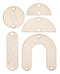 Zart Wooden Earring Drop Pieces Pack of 90