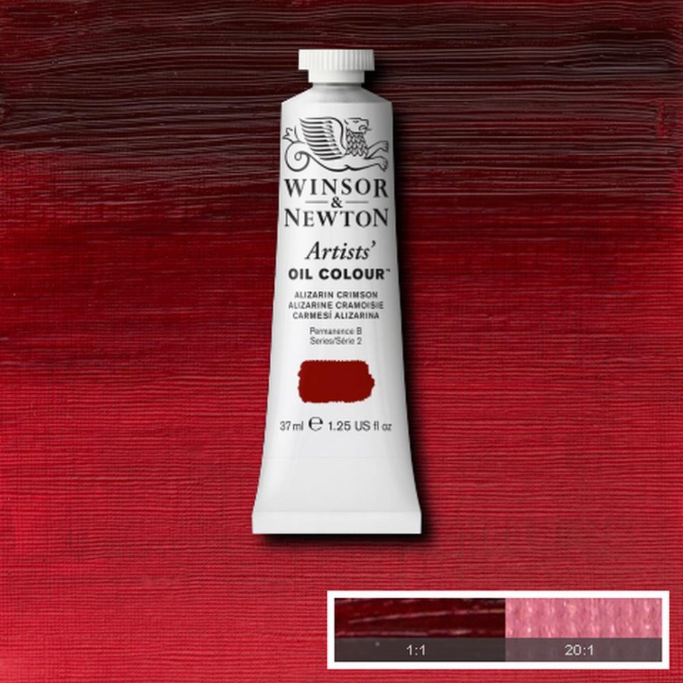 Winsor and Newton Artists Oil Colour 37ml S2 Alizarin Crimson