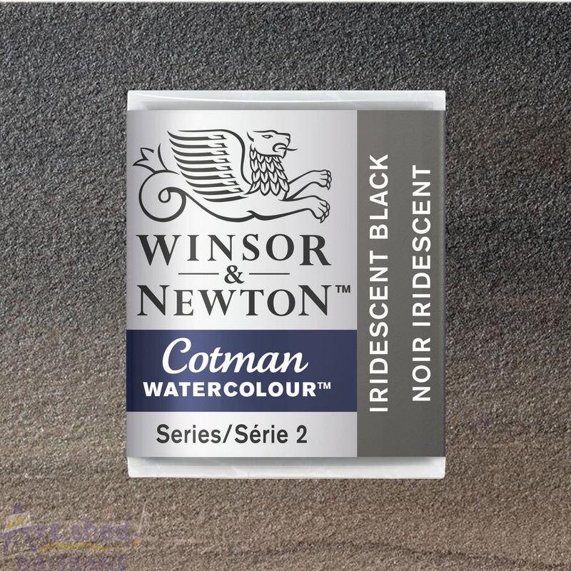 Photo of 	Winsor and Newton Cotman Watercolour Metallic Half Pan	Iridescent Black	, sold at Art Shed Brisbane