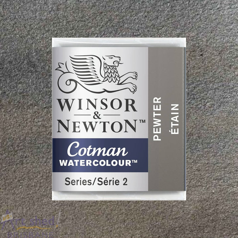 Photo of 	Winsor and Newton Cotman Watercolour Metallic Half Pan	Pewter	, sold at Art Shed Brisbane
