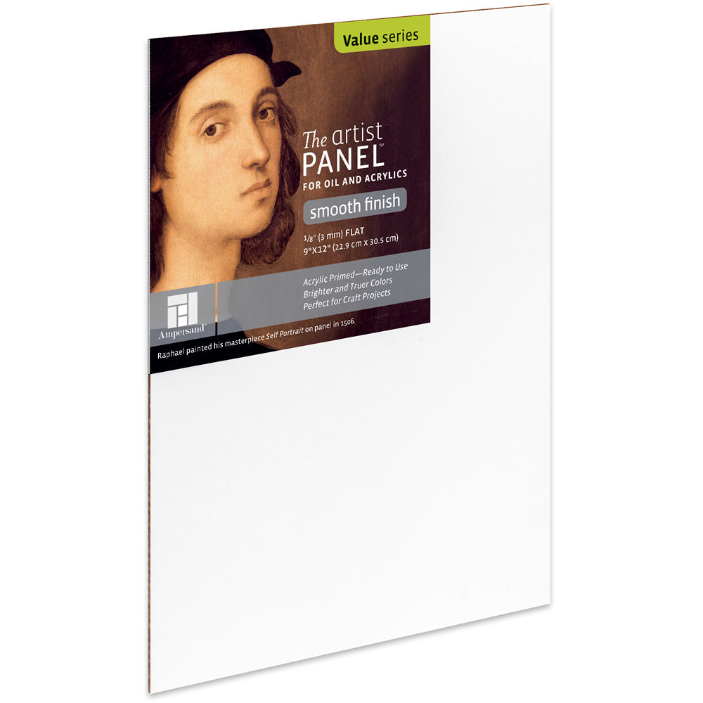 Ampersand Primed Smooth Panel 9x12in - 22.86cm x 30.5cm