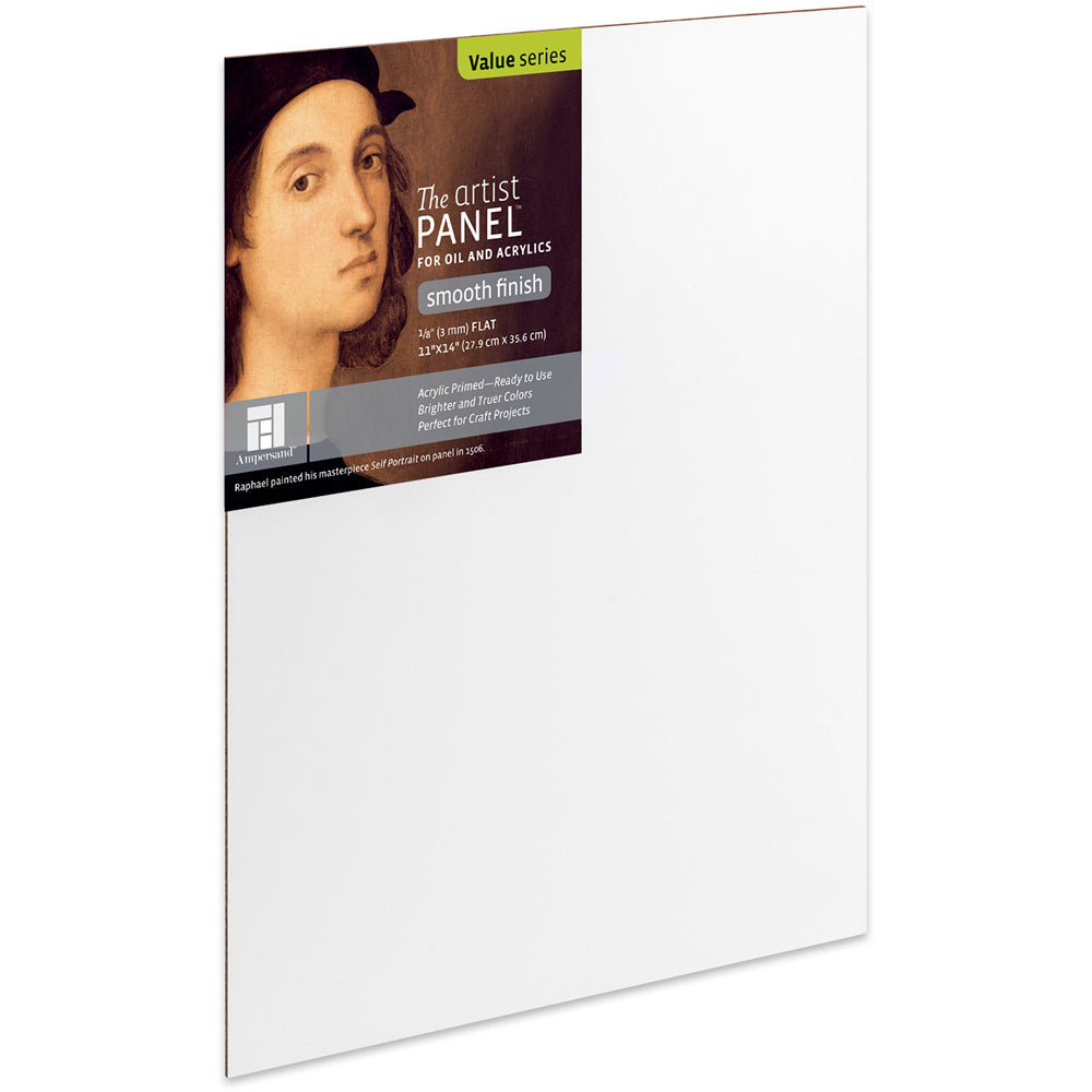 Ampersand Primed Smooth Panel 11x14in - 27.94cm x 35.56cm