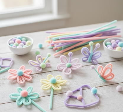 Arbee Pom Poms Assorted Pastel Bulk 500pc image 2
