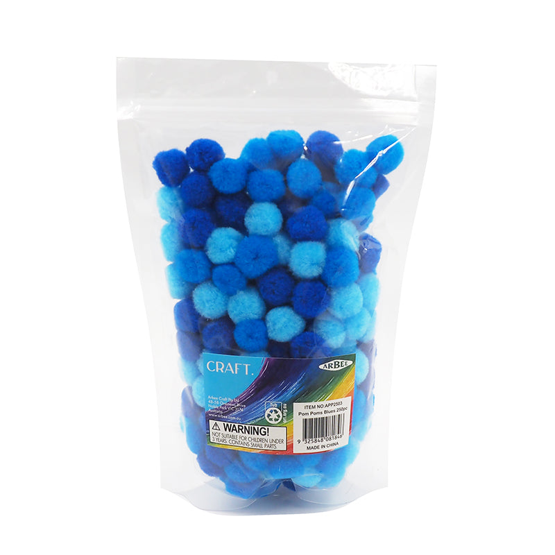 Arbee Pom Poms Blues 250pc image 2