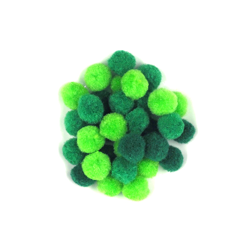 Arbee Pom Poms Greens 250pc