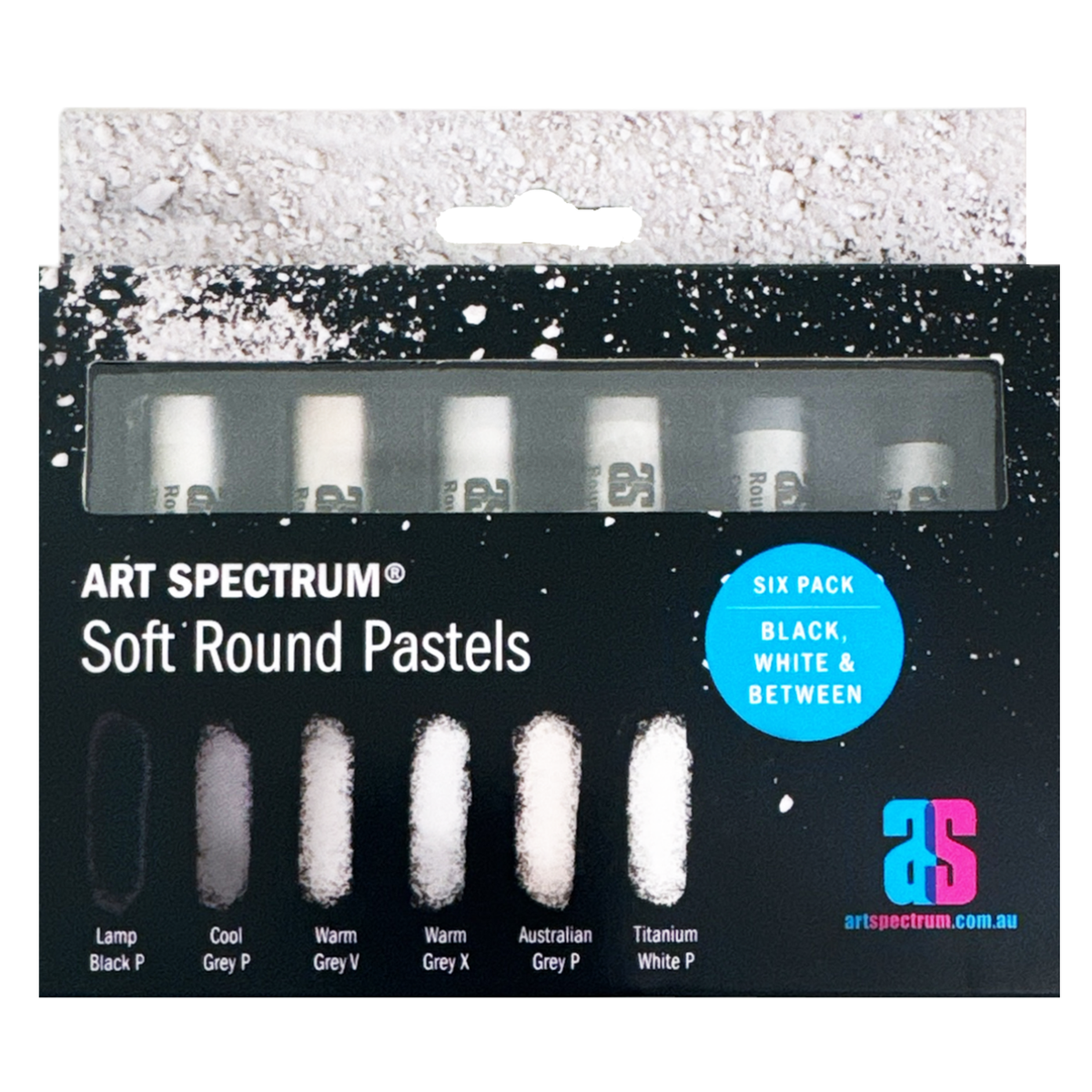 Art Spectrum Soft Round Pastel Six Pack - Black, White & Between Default Title