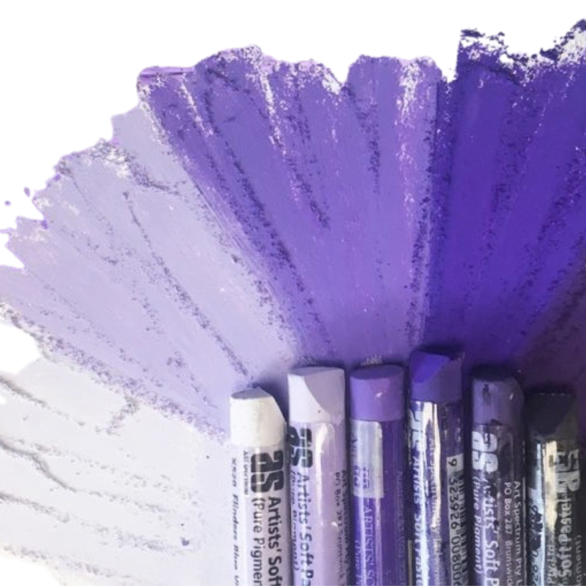 Art Spectrum Soft Round Pastel Six Pack - Blues & Violets