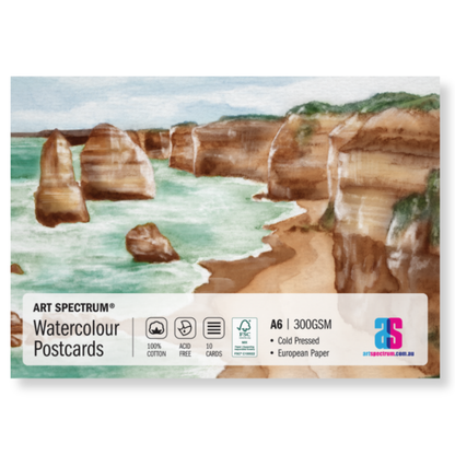 Art Spectrum 100% Cotton Watercolour Postcards A6 300gsm 10 Cards Default Title