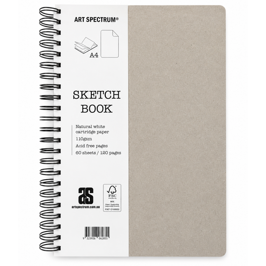 Art Spectrum Bare Spiral Sketchbook 110gsm 120 Pages A4