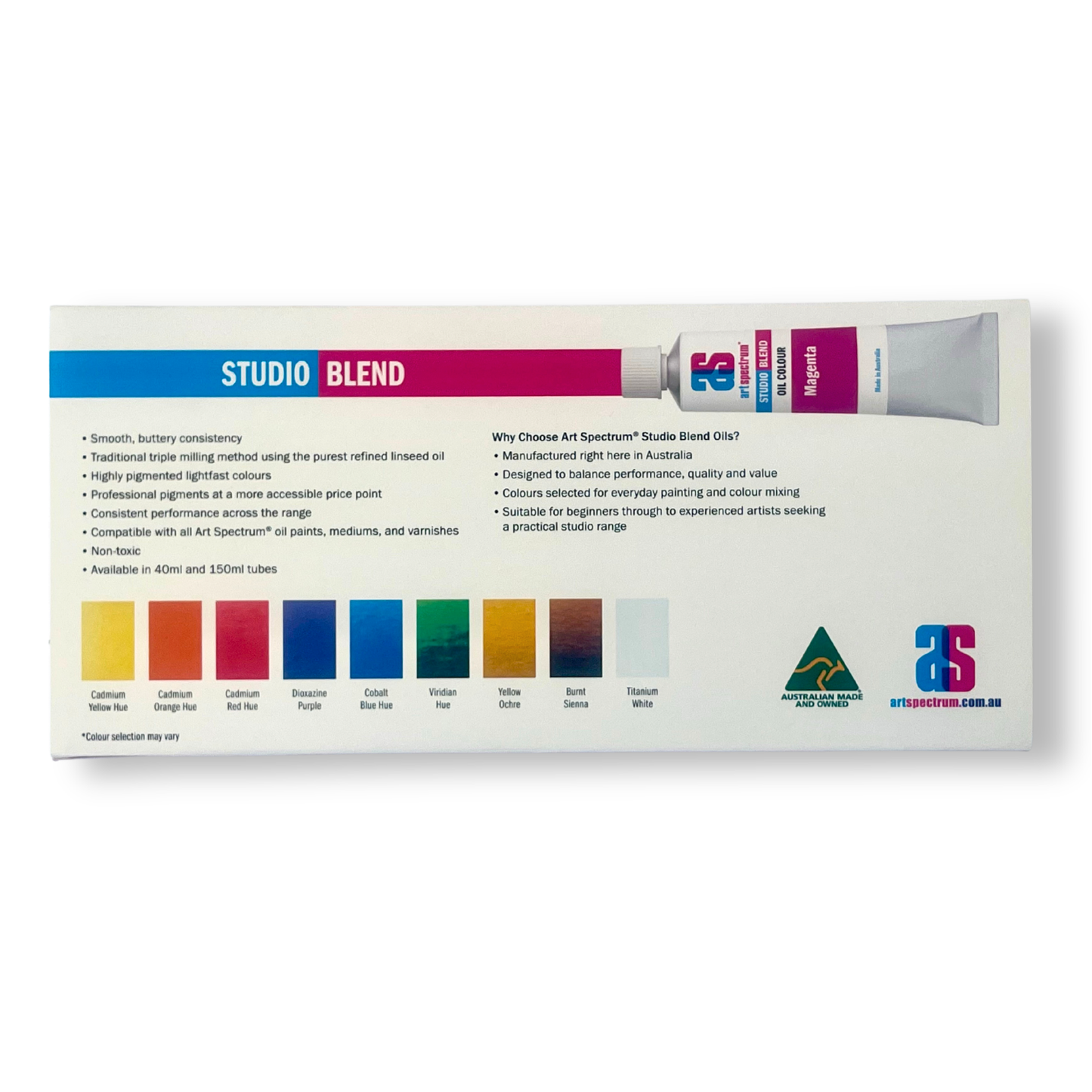 ART PRISM Oil Paint Set of 9 x 40ml ASSORTED image 6