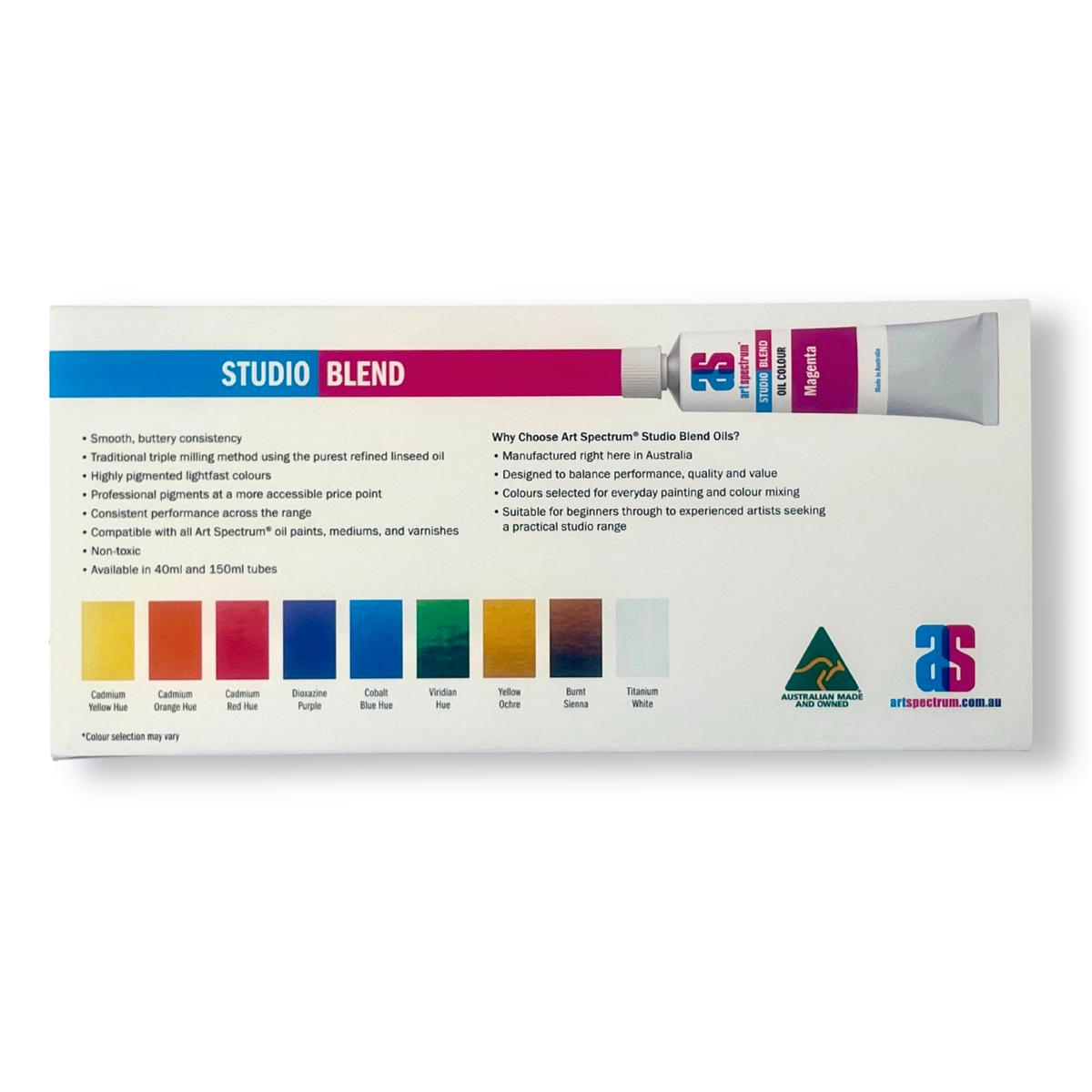 ART PRISM Oil Paint Set of 9 x 40ml ASSORTED image 6