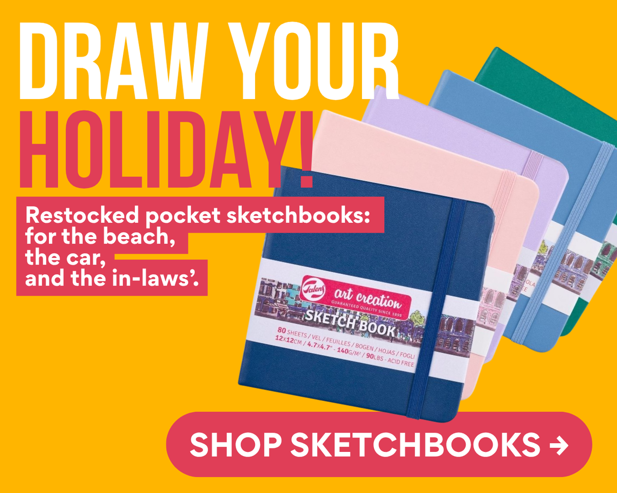 Draw your holiday. Pocket sketchbooks for the beach, the car and the in-laws'