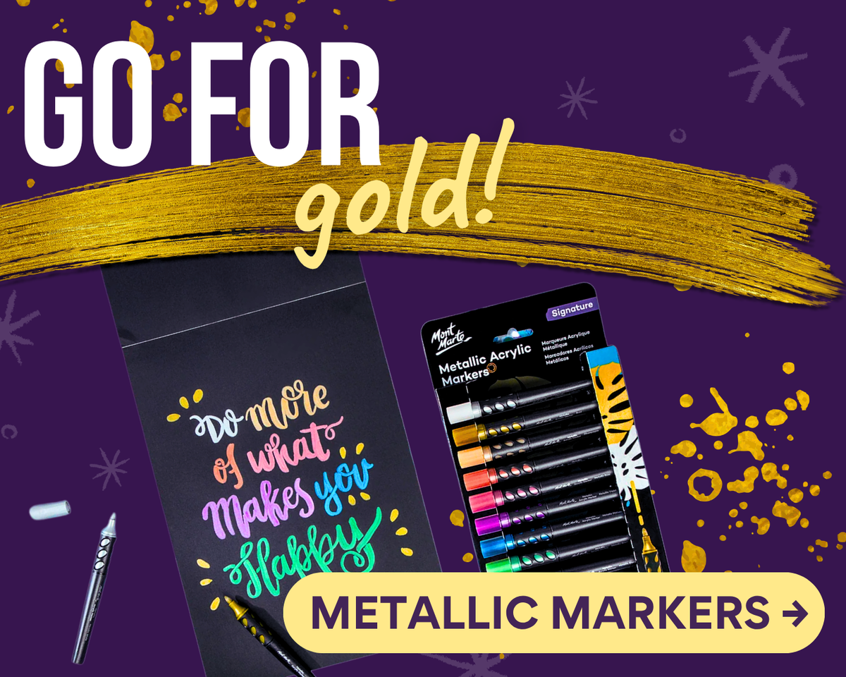 Go for gold: metallic markers