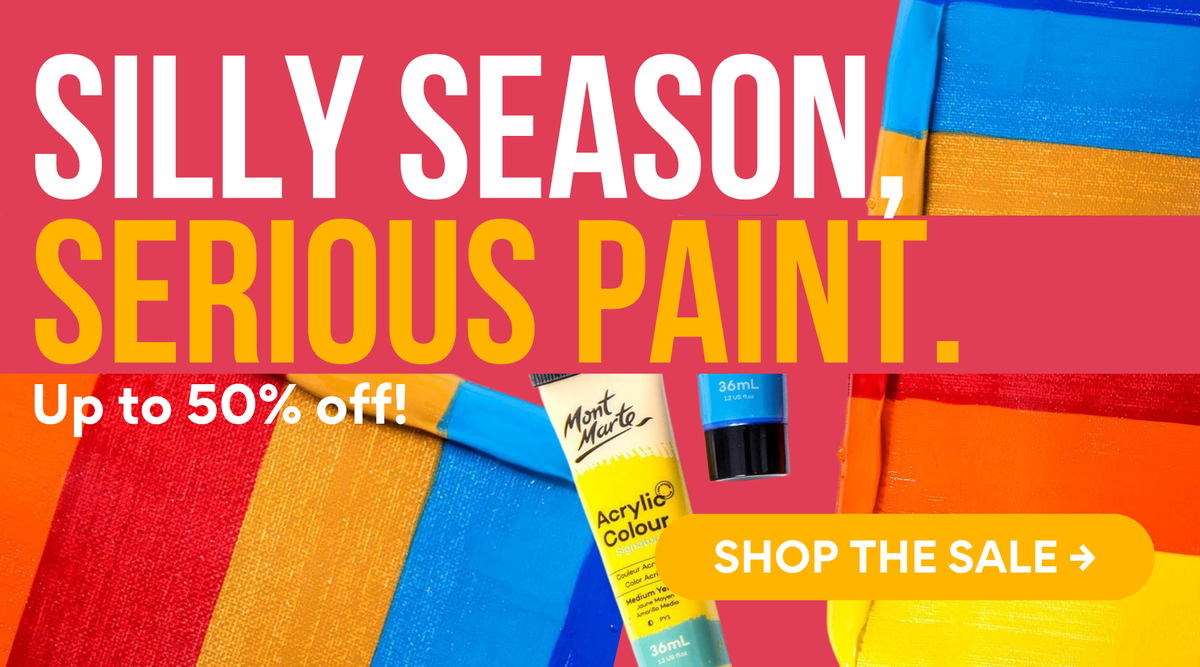 Silly season, serious paint. Creative Christmas Sale, up to 50% off
