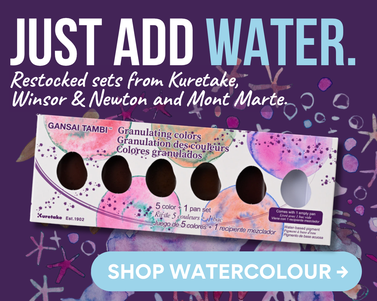Just add water: restocked watercolour sets from Kuretake, Winsor and Newton and Mont Marte