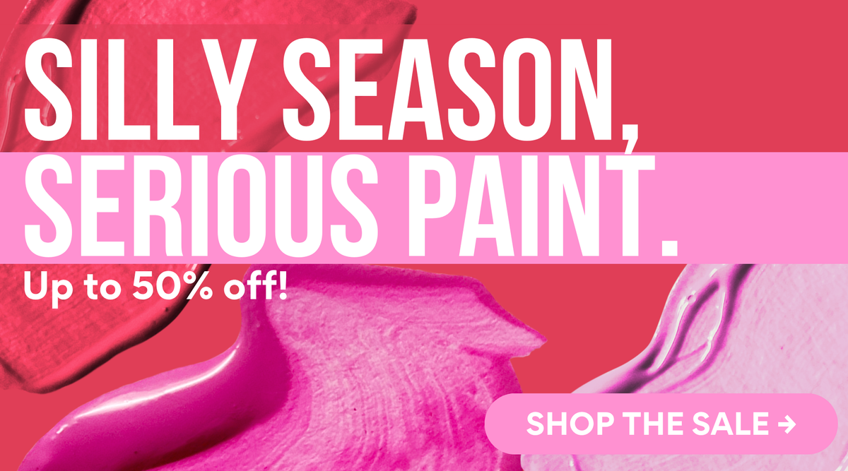 Silly season, serious paint: up to 50% off in the Creative Christmas Sale