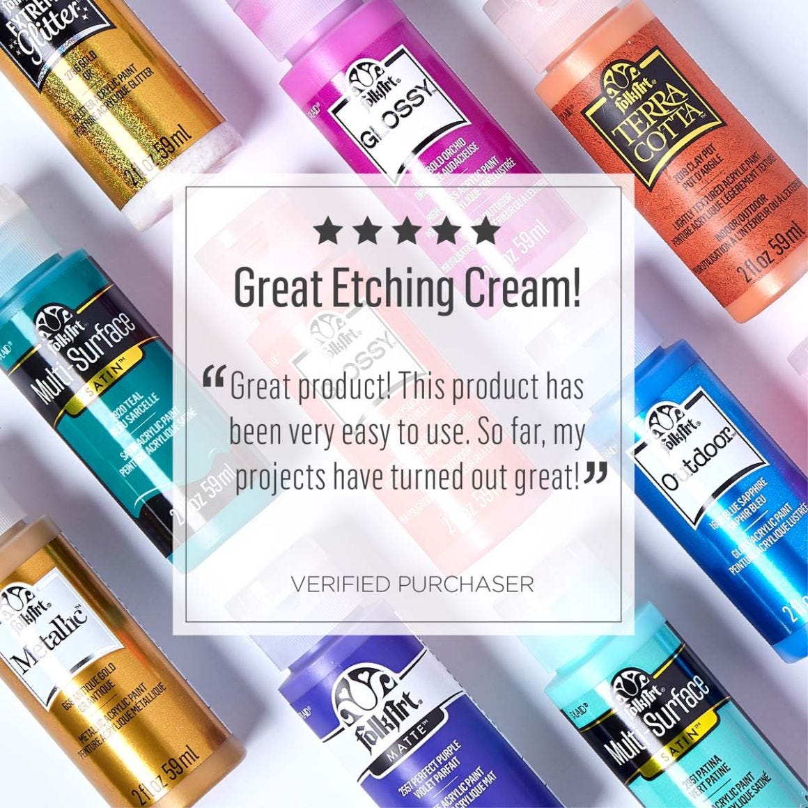 FolkArt GLASS ETCHING CREAM 84gm