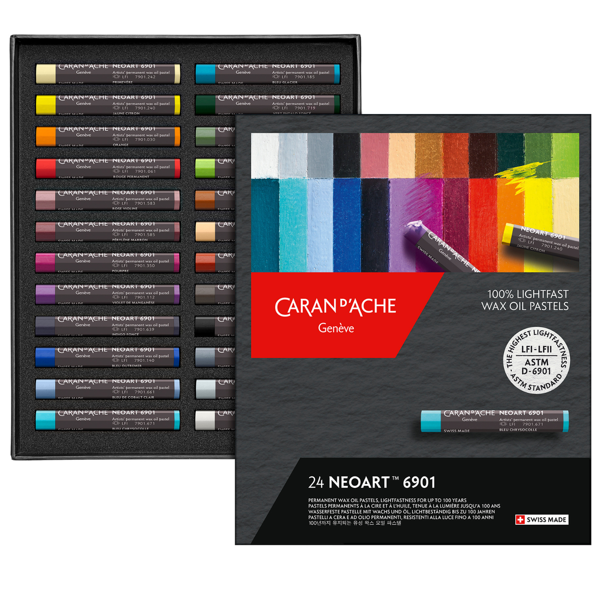 Caran d'Ache Neoart 6901 Pastel Box of 24