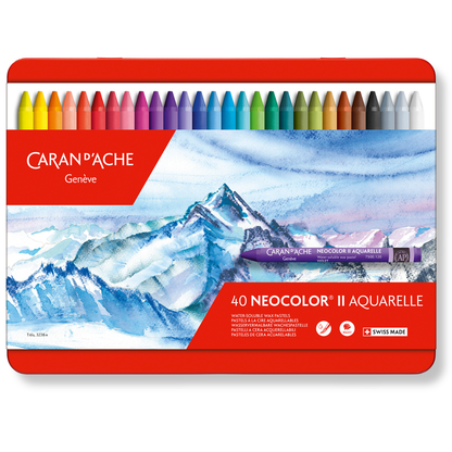 Caran DAche NEOCOLOR II Water Soluble Wax Pastel x 40