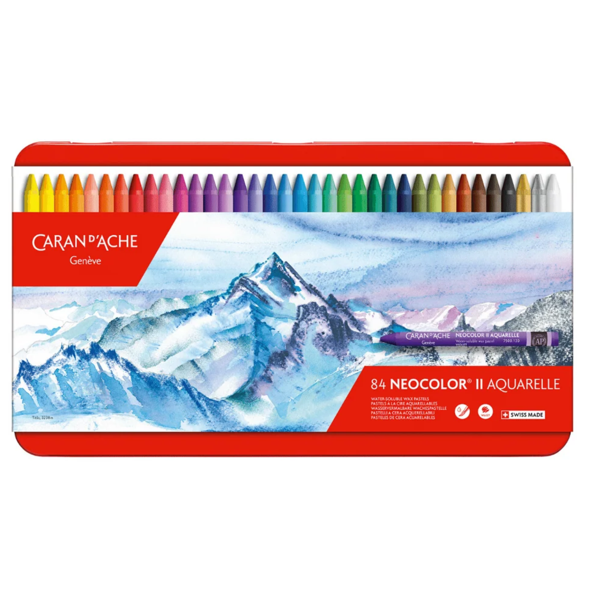 Caran DAche NEOCOLOR II Water Soluble Wax Pastel x 84