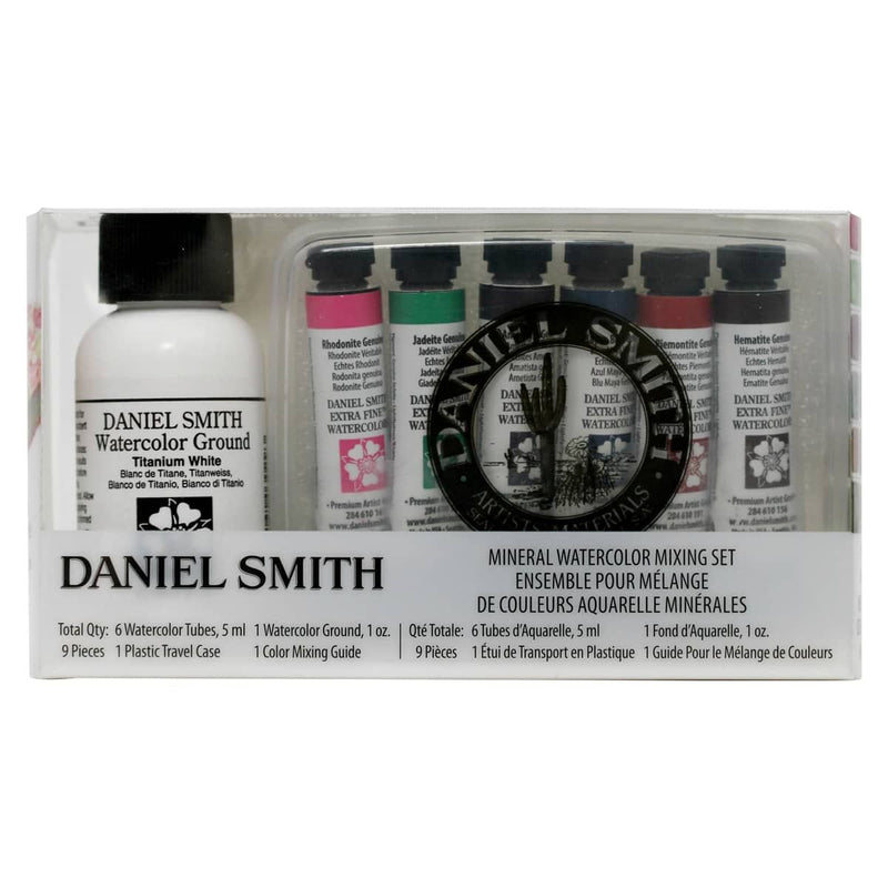 Daniel Smith Watercolour Minerals Mixing Set of 6 x 5ml plus Ground