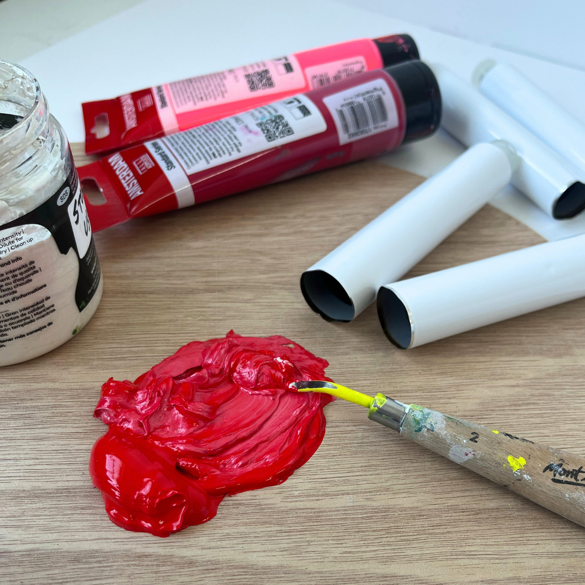 DERIVAN REFILLABLES 5 x 40ml Aluminium Paint Tube image 3