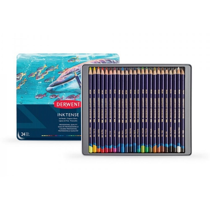 Derwent Inktense Pencil Tin of 24 Assorted image 4