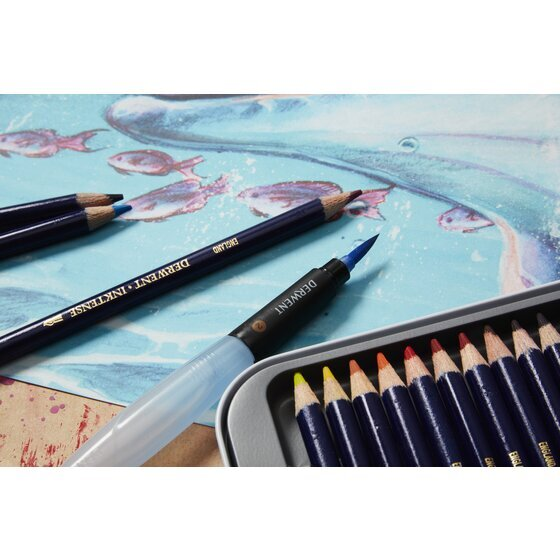 Derwent Inktense Pencil Tin of 72 Assorted image 4