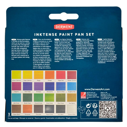 Derwent Inktense 24 Paint Pan Studio Set image 2