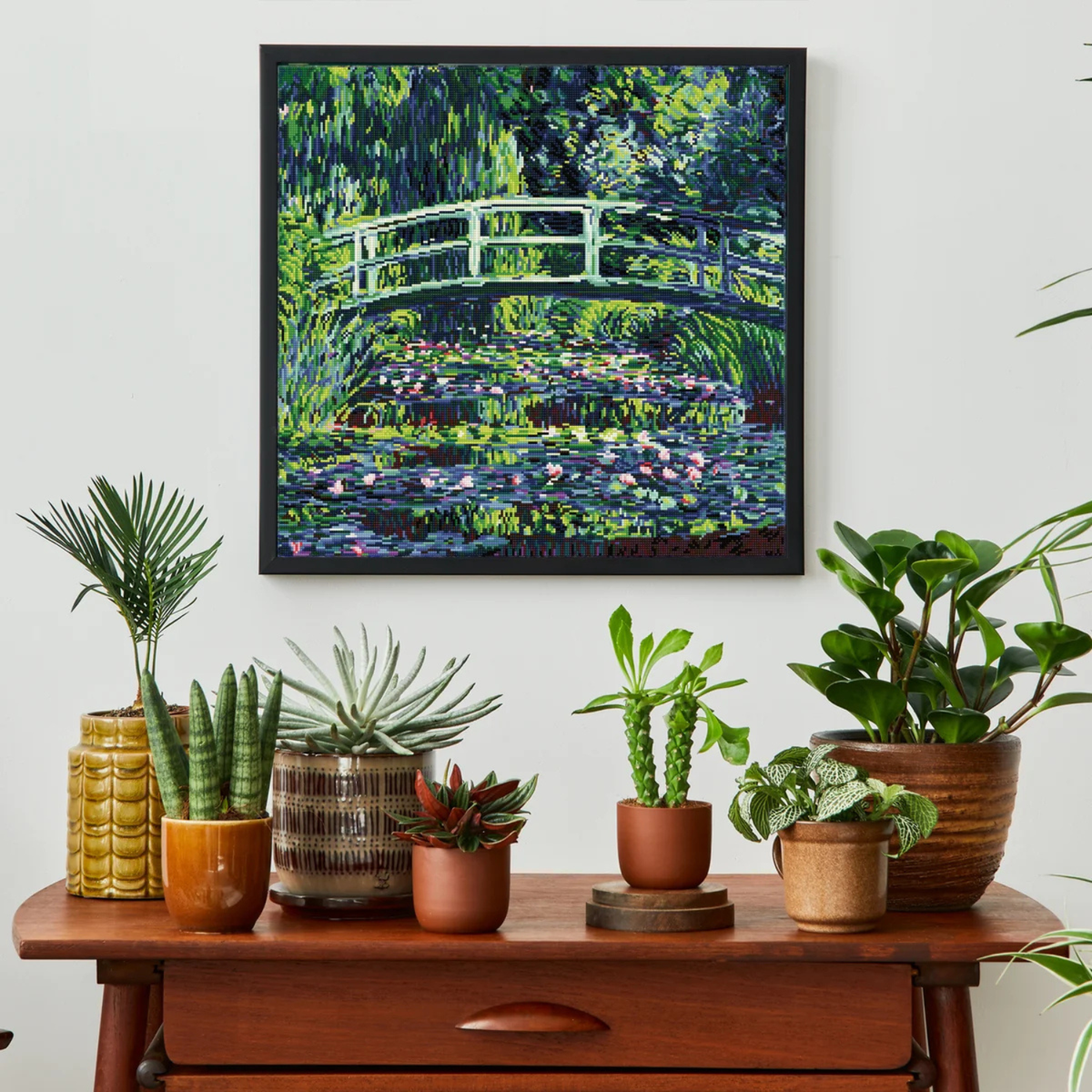 Diamond Dotz Triptych Diamond Painting Kit 21 x 14 Inch - Water Lilies (after Monet)