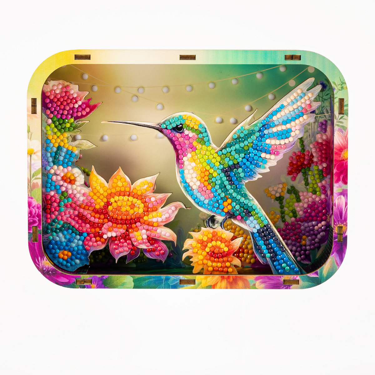 Diamond Dotz Shadow Box Diamond Painting Kit 20 x 15cm - Hummingbird