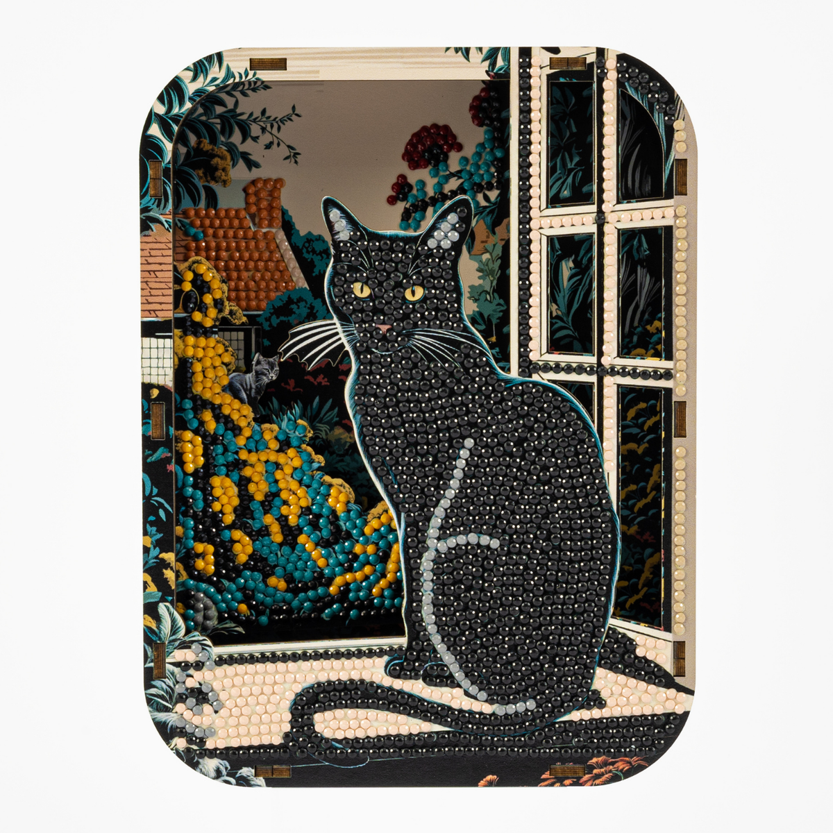 Diamond Dotz Shadow Box Diamond Painting Kit 20 x 15cm - April Cat